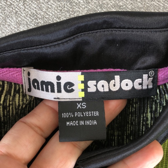 Like new! - JAMIE SADOCK Embellished Pleat 1/4 Zip Golf Short Sleeve Top - Picture 2 of 9